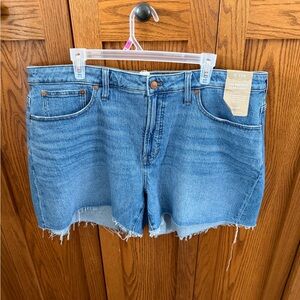 Madewell the perfect jean Shorts size 18W NWT